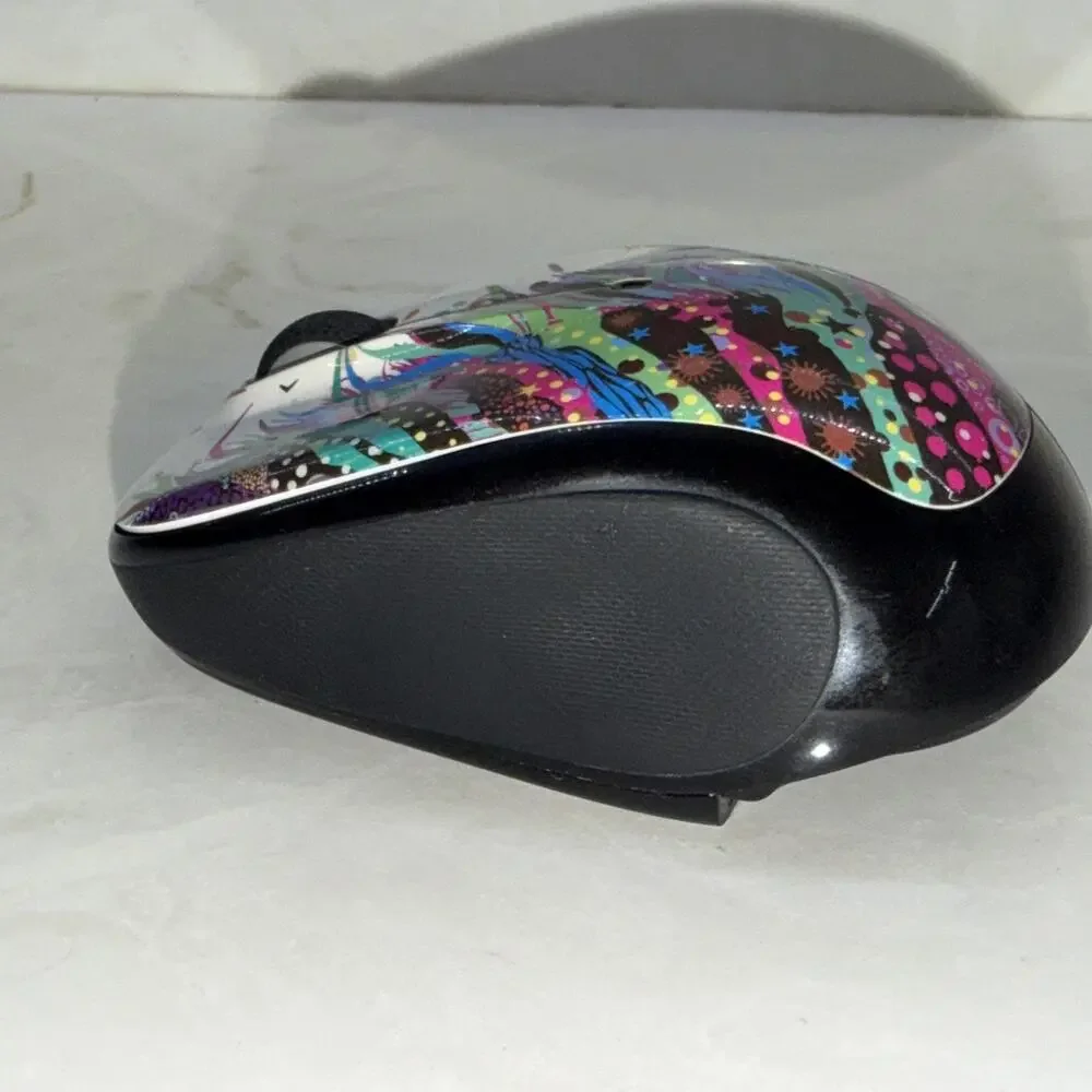 Logitech Wireless Mouse LOT OF 2 M325, M317 TESTED WORKING Multicolor Receivers